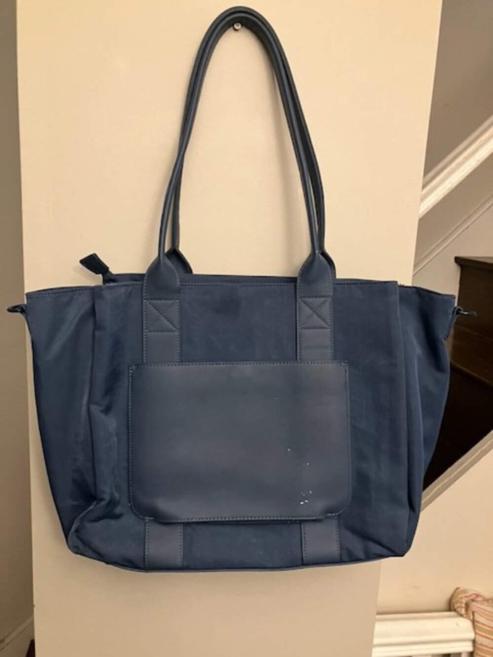 Poppy and Peonies Navy Daily Tote